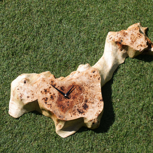 瘤杢ポプラ|一枚板時計