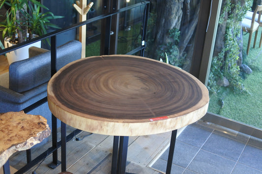 55.モンキーポッド 輪切り|ミニテーブル