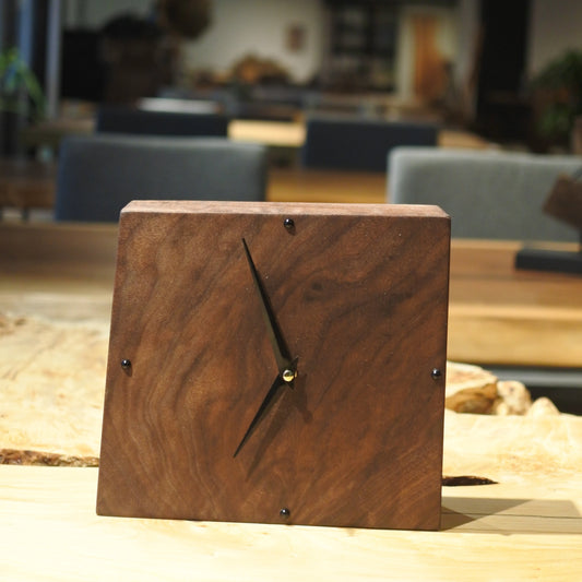 ウォールナット|一枚板時計