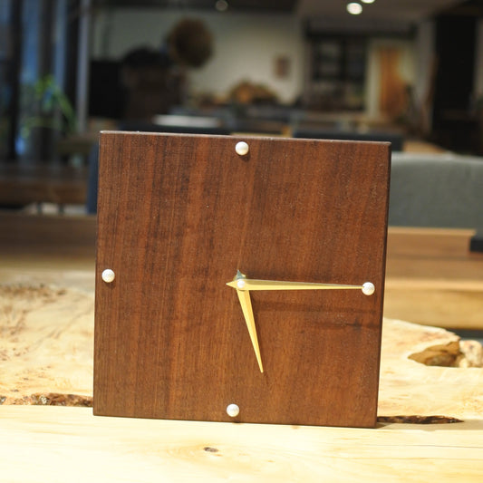 ウォールナット|一枚板時計