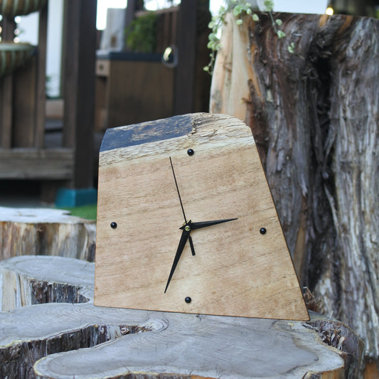 キリ|一枚板時計