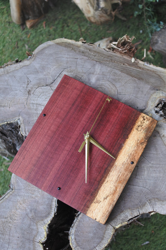 パープルハート|一枚板時計