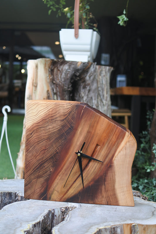 魚梁瀬杉|一枚板時計