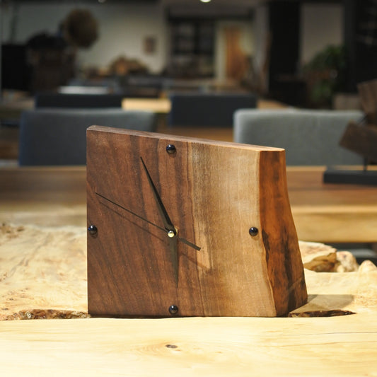 ウォールナット|一枚板時計