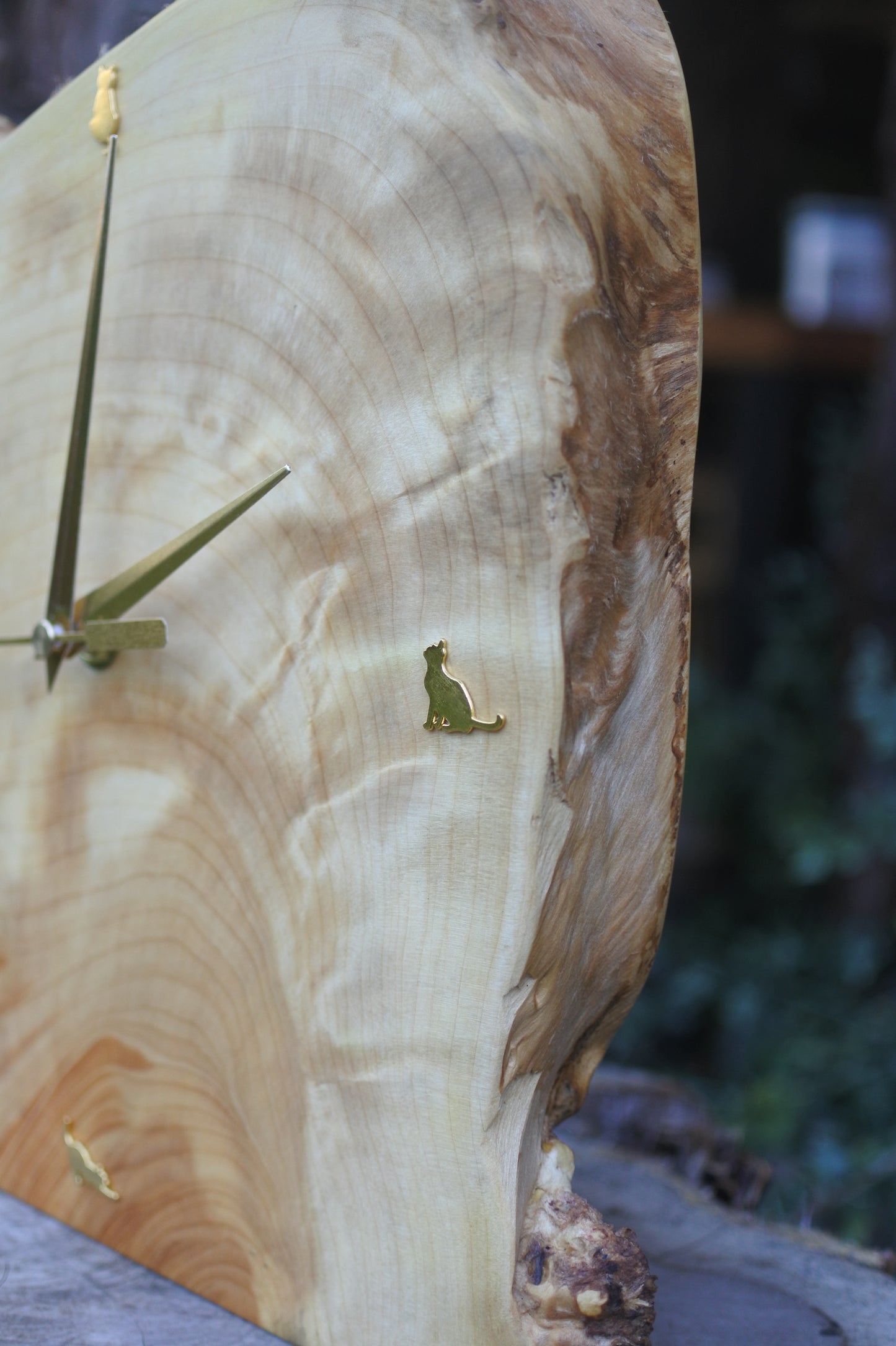 イチョウ｜一枚板時計